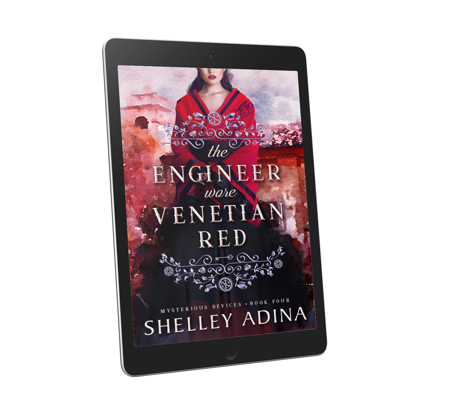 The Engineer Wore Venetian Red by Shelley Adina, a steampunk adventure mystery novel