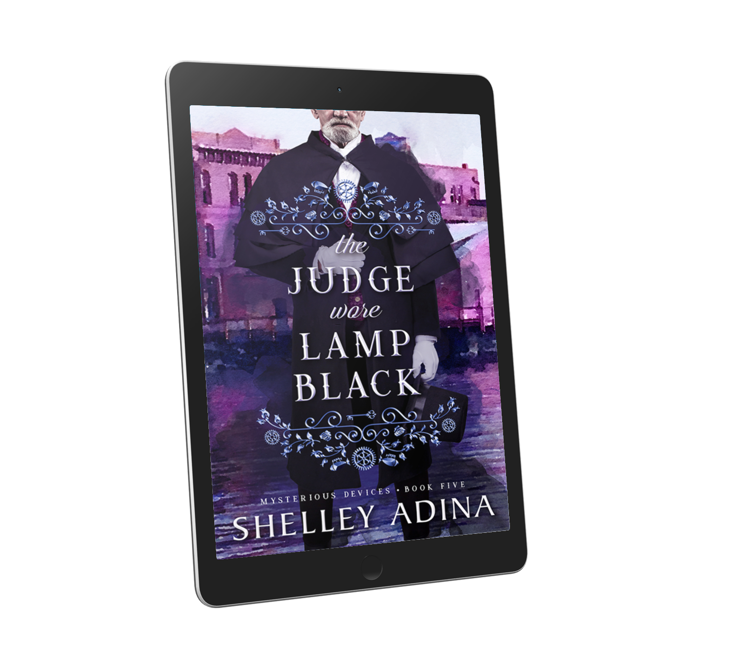 The Judge Wore Lamp Black by Shelley Adina, a steampunk adventure mystery novel