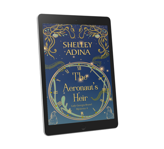The Aeronaut's Heir by Shelley Adina, book 4 in the Lady Georgia Brunel Mysteries