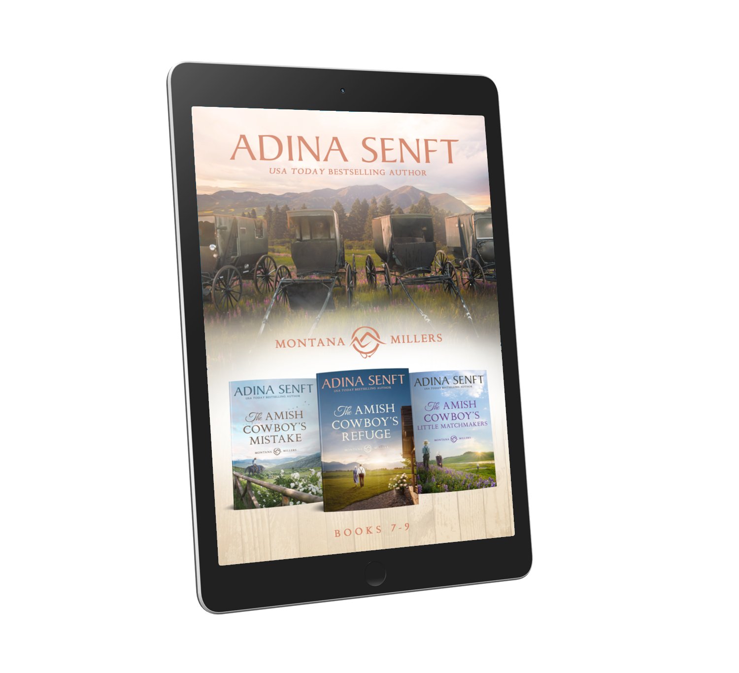 Amish Cowboys of Montana Books 7-9 collection by Adina Senft