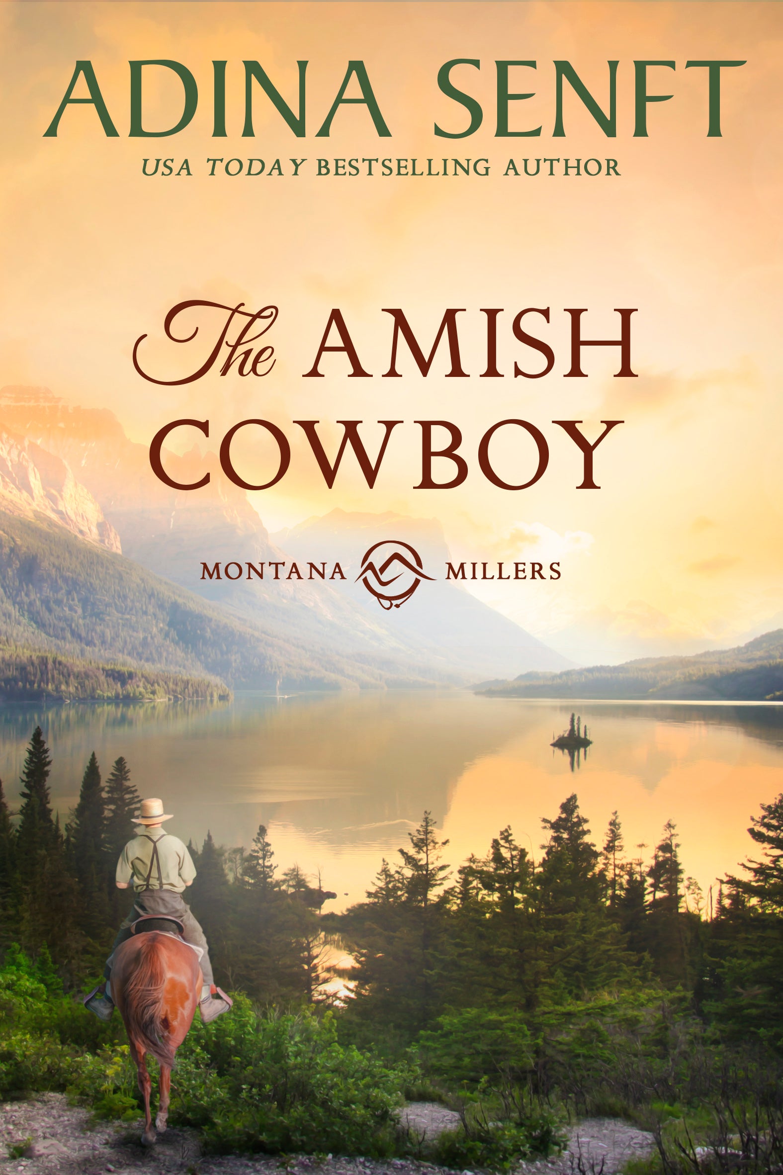 The Amish Cowboy by Adina Senft, Amish romance novel set in Montana