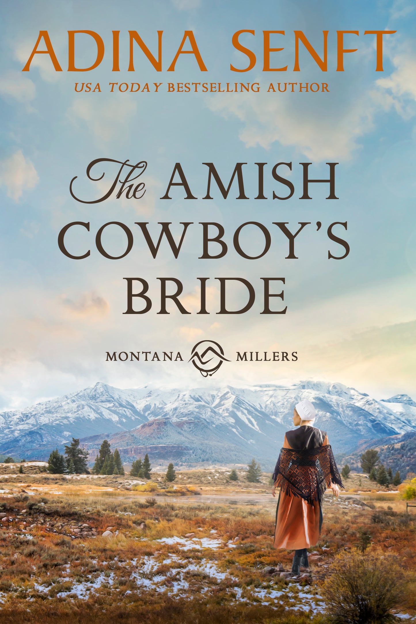 The Amish Cowboy's Bride by Adina Senft, an Amish romance novel set in Montana